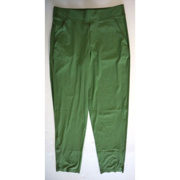 Athleta 198671-40 Women's Sz 8/Tall Green Brooklyn Mid-Rise Ankle Pants - Picture 1 of 12
